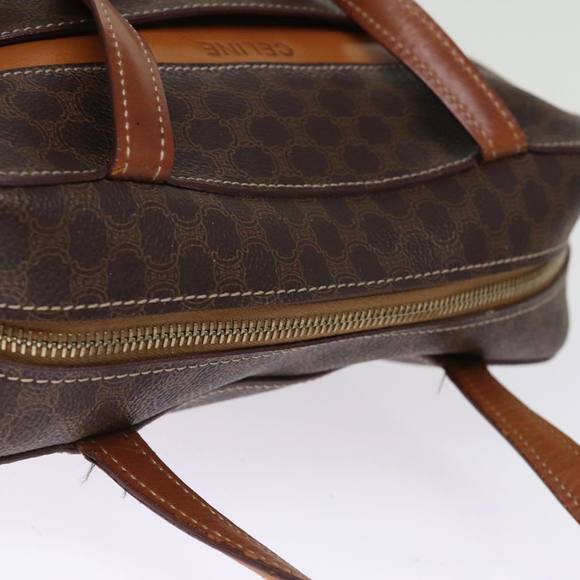 CELINE Macadam Canvas Hand Bag PVC Brown Auth 75226 - Picture 6 of 16